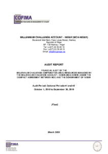 Rapport final audit externe option n°2 – Audit Report of Accounts_Optional Periods 1 & 2_V16.07.2020 (Final)