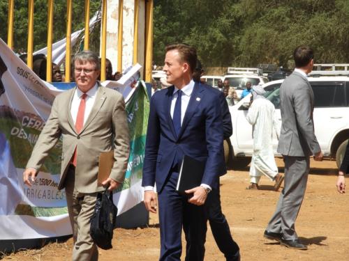 Arrivée de l'Ambassadeur des USA au Niger, Eric Whitaker et du SEO de MCC, Sean Cairncross